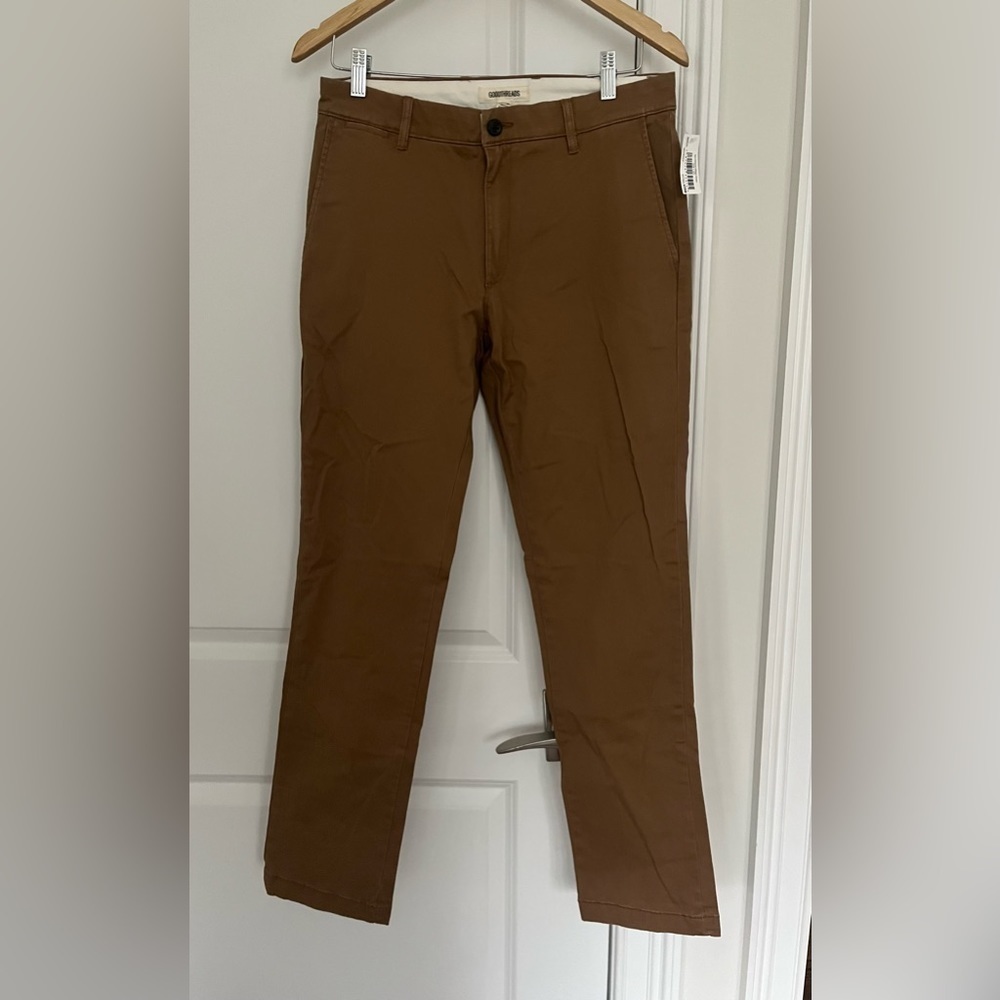 Goodthreads mens pants Sz. W 30 L 32 tan NWT